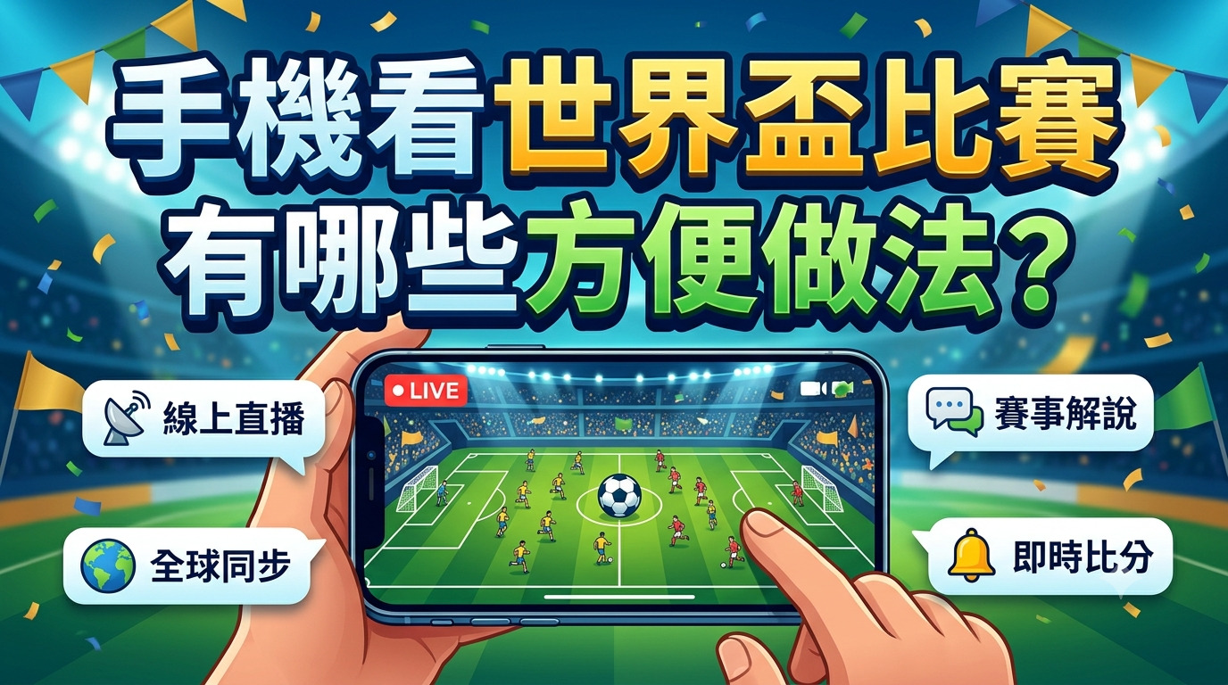 手機看世界盃比賽有哪些方便做法？